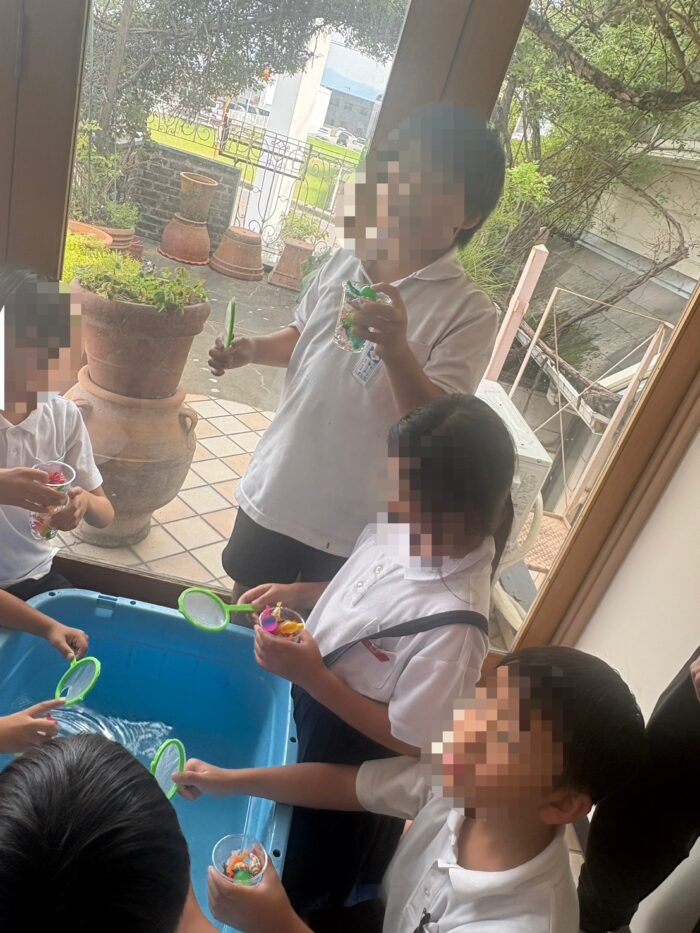 水遊びをしたよ😊